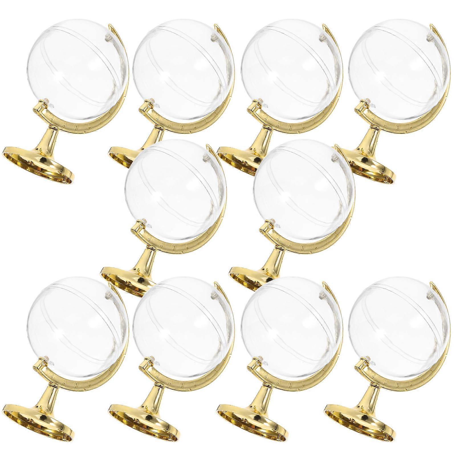 Plastic Globe Candy Boxes for Storage and Gift Use 10Pcs Pack