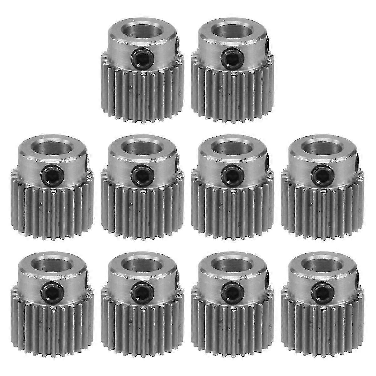 Impressora 3D Extrusora Engrenagem de Roda 36T Aço Inoxidável -Pacote com 10