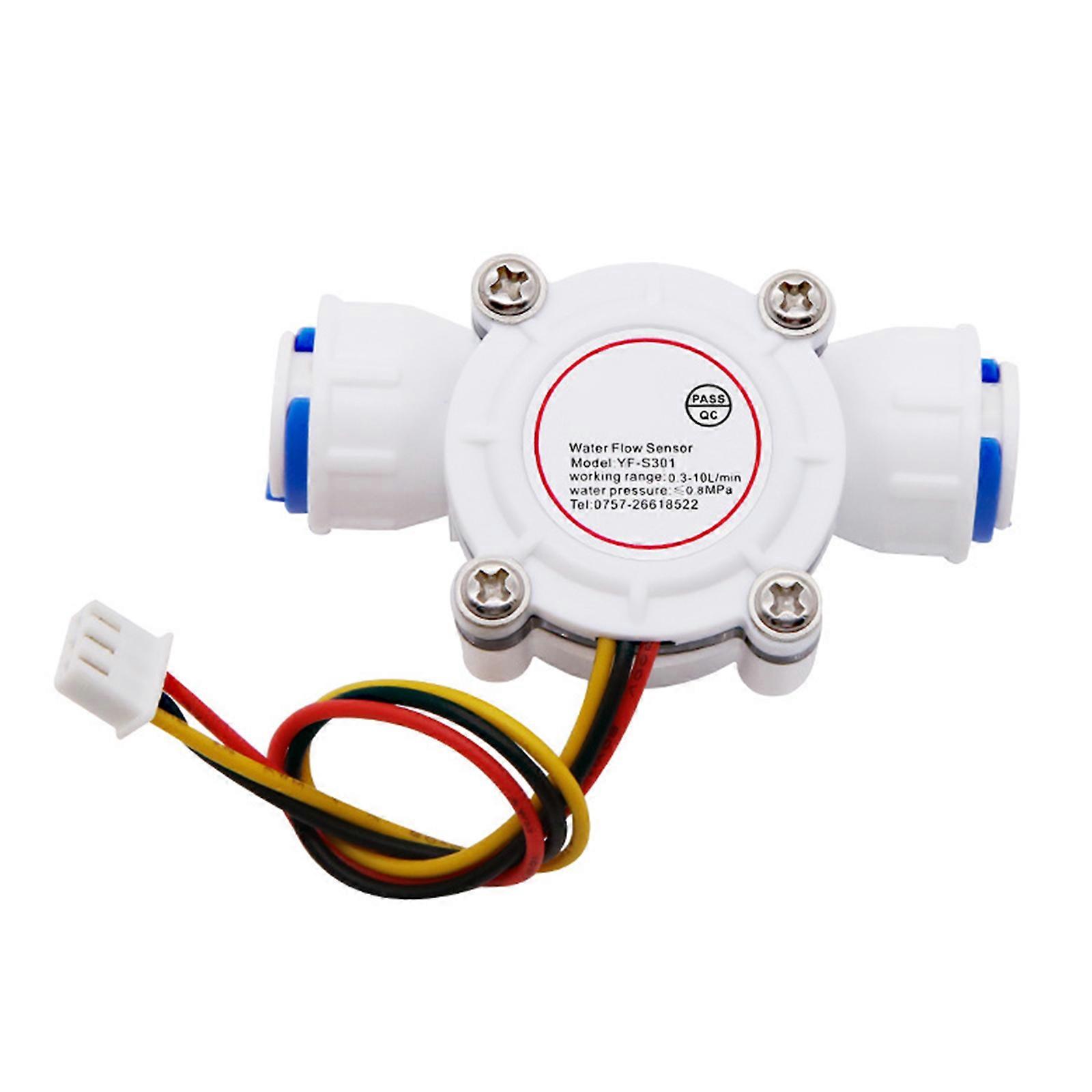 High Performances DN10 Flow Water Flow 0.5-10L/min Water Flow Sensor Liquid Flowmeter for Water Heater Multicolor