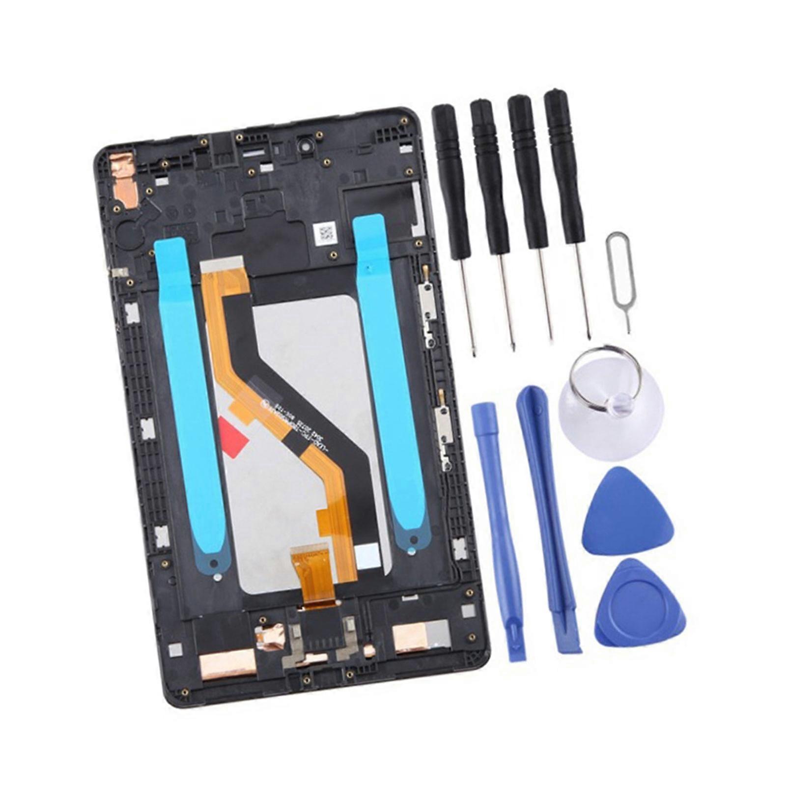 LCD Display Full Assembly with Frame LCD Digitizer for Tab A 8.0in LCD Screen and Digitizer Replacement Accessory Multicolor