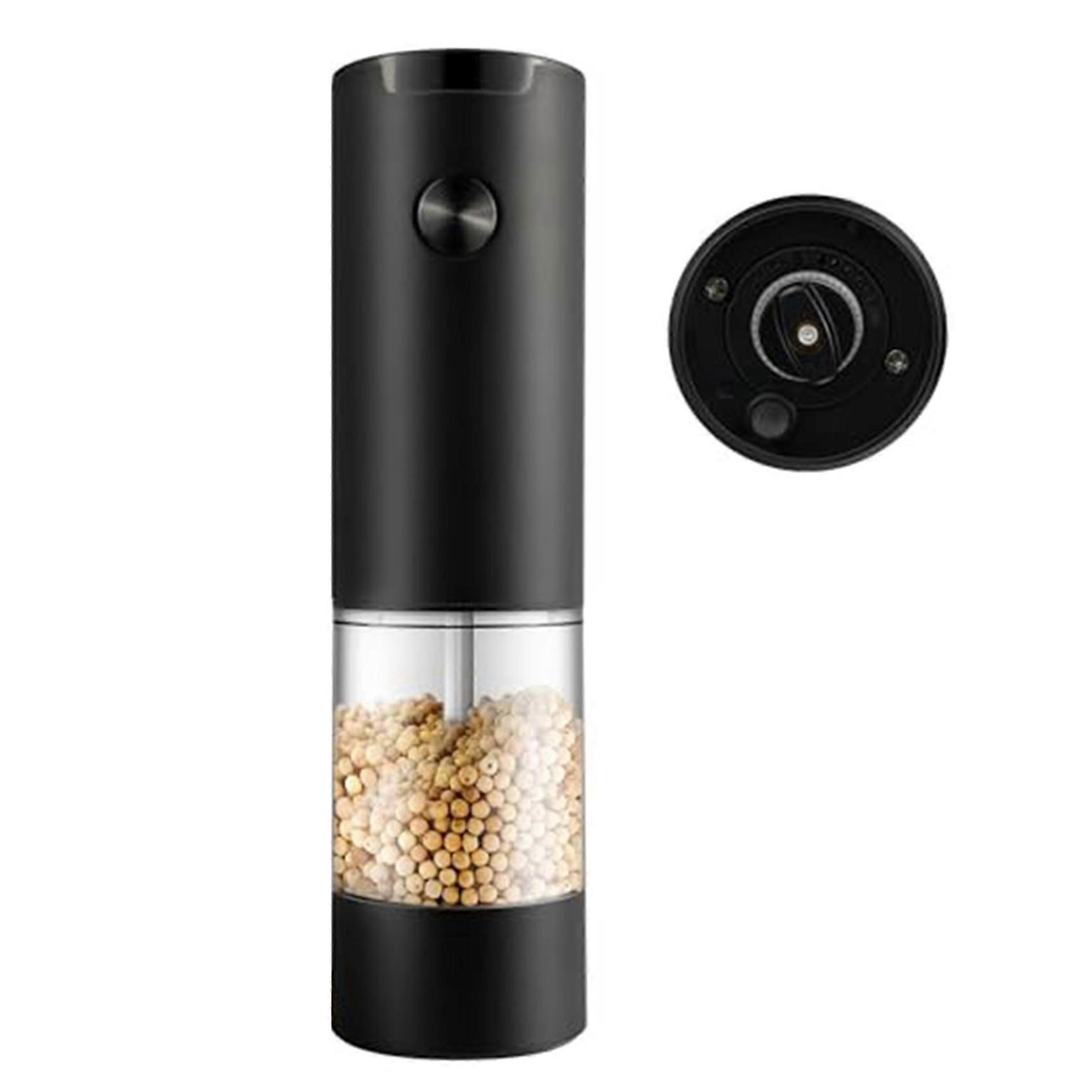 Electric Salt and Pepper Grinder Automatic Mill Convenient One Hand Operation Perfect for Kitchen and BBQ