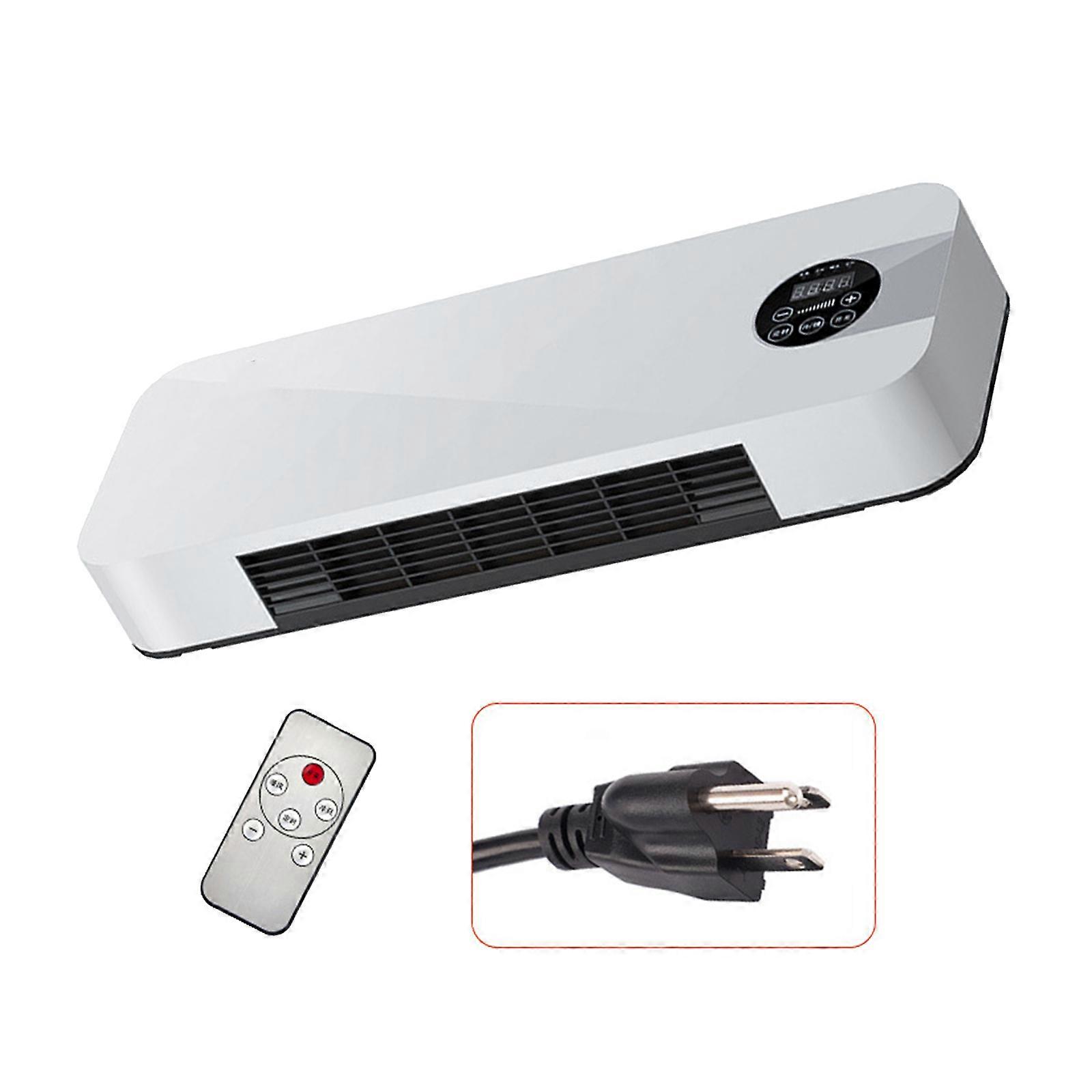 Wall Mounted Heating Device Energy Efficient Low Noise Warmer Overheating Protections Electric Heaters PP Texture Multicolor