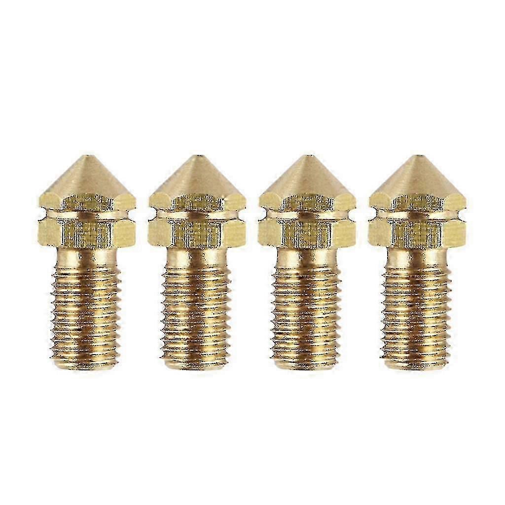4pcs 0.4mm Brass Nozzle Replacement for Ultimaker 3 3D Printer