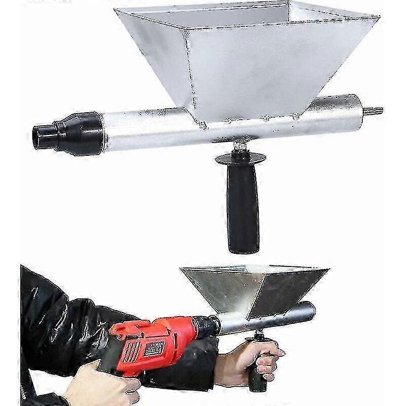 Wall grout gun for cement and lime based materials