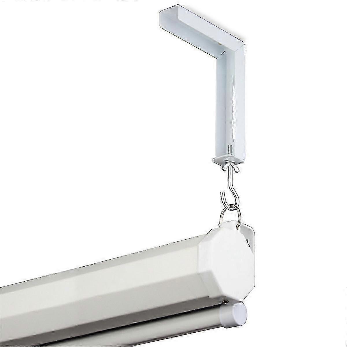 Adjusted Title: 2Pcs Projector Curtain Hanger with L-Bracket Mounting & Adjustable Extensio for Screens