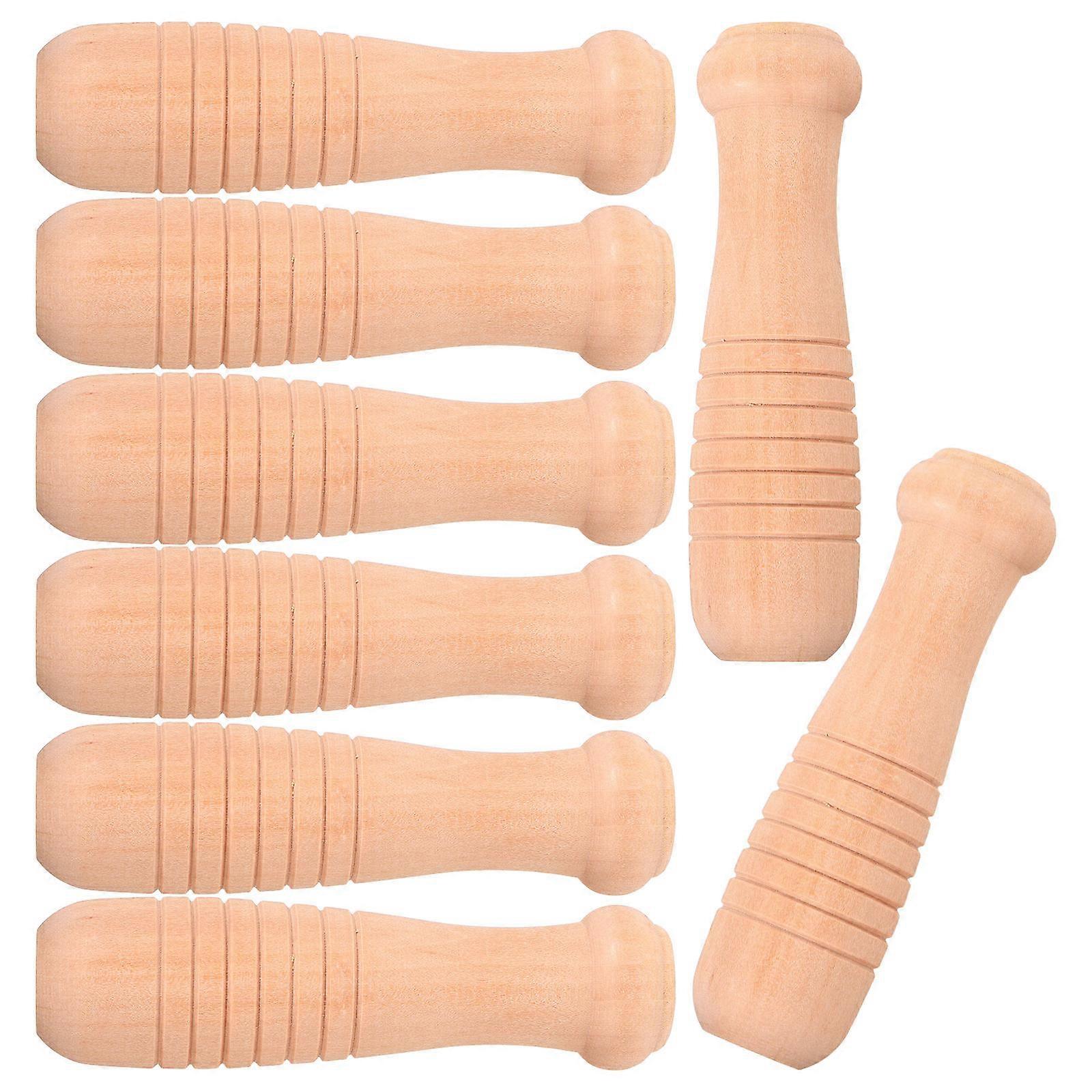 Wooden Replacement Handle for 8Pcs Spatula Handles for Wok Cookware