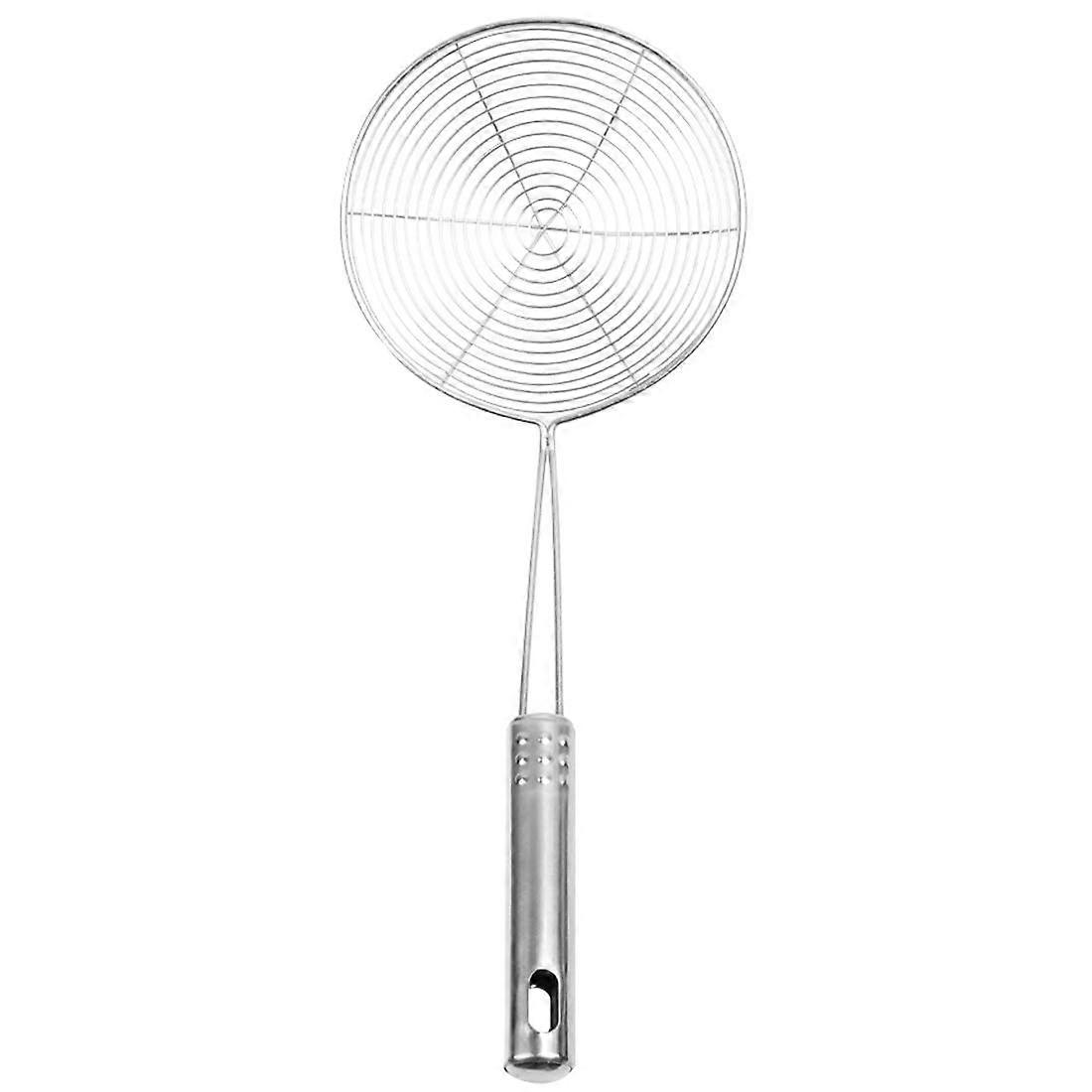 Stainless Steel Mesh Strainer Spider Skimmer with Long Handle for Frying and Noodles, 6.7 Inch
