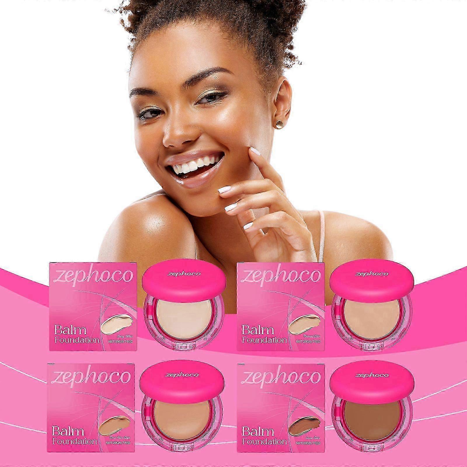 Zephoco Moisturizing Foundation Cream Is Light And Smooth, Hydrating And Nourishing The Skin, Concealing Blemishes, And Brightening Oily And Dry Skin