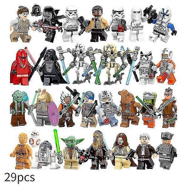 29 pcs Star Wars Minifigures Action Figures Building Blocks Children's Toys