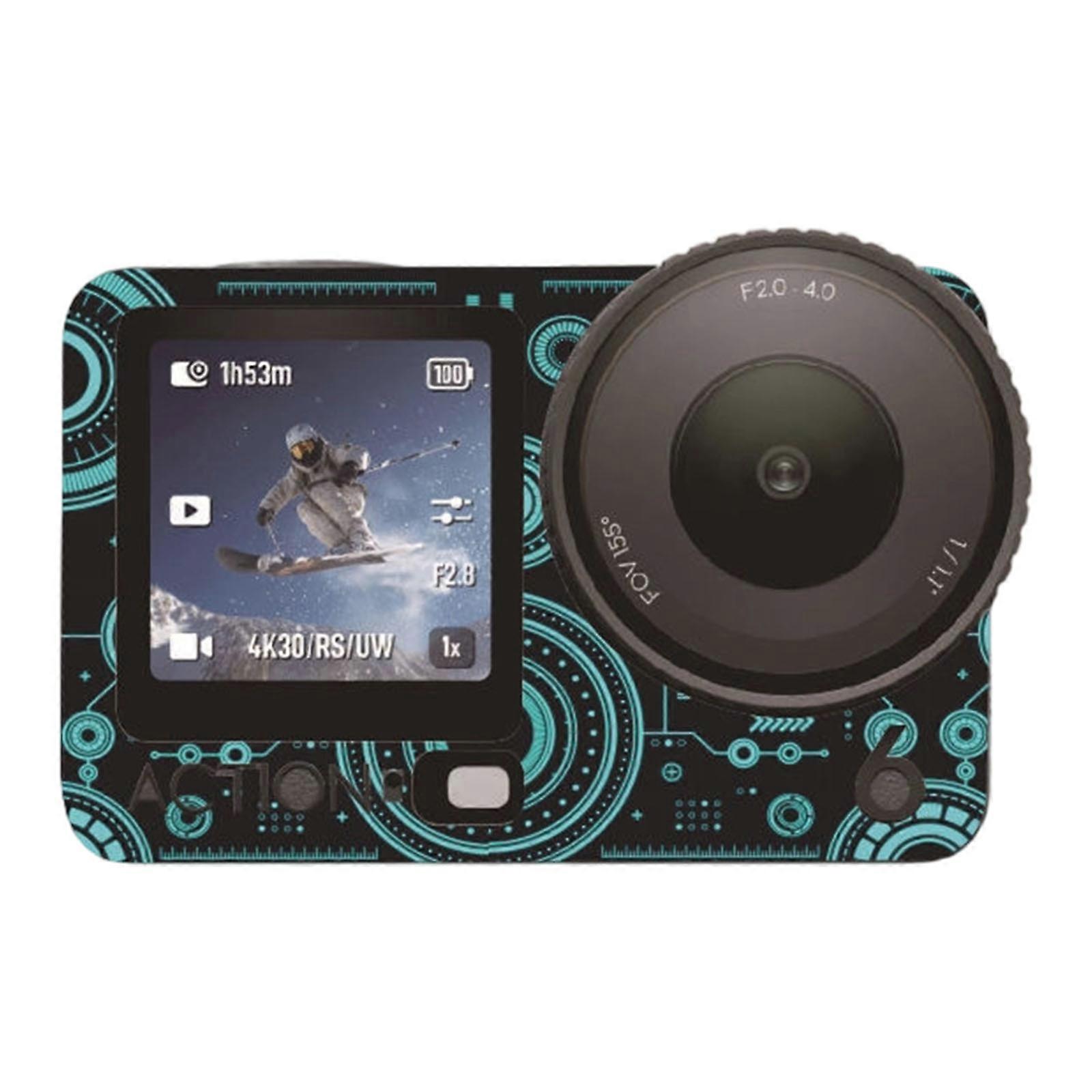 Decorative Skin Decal for Action 6 Camera Stylish Pattern Option Damage Resistant Layer Simple Remove and Stick Multicolor
