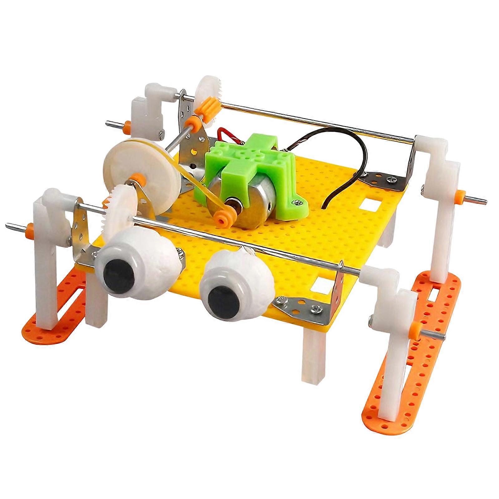 Educational DIY Walking Robot Science Experiment for Children to Learn Basic Mechanical Principles Through Assembly Multicolor