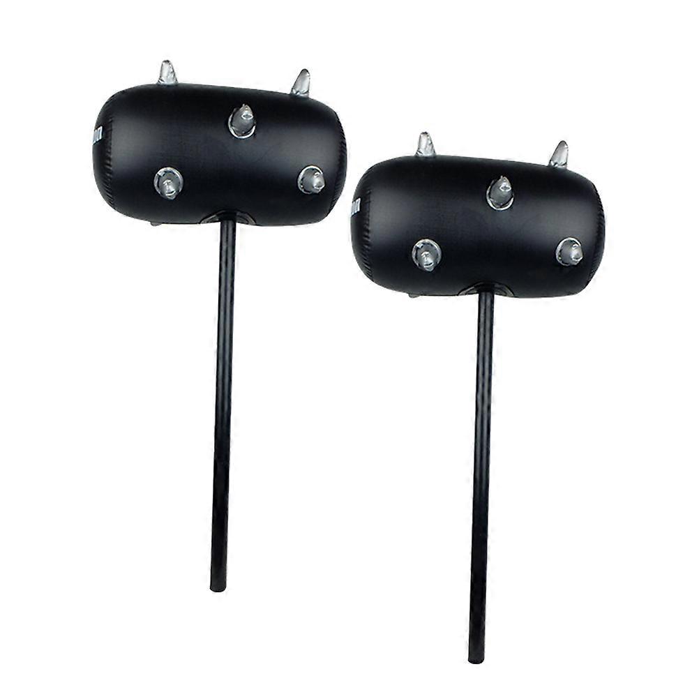 2Pcs Inflatable Hammer PVC Large Hammer with Hard Handle Kids Toy