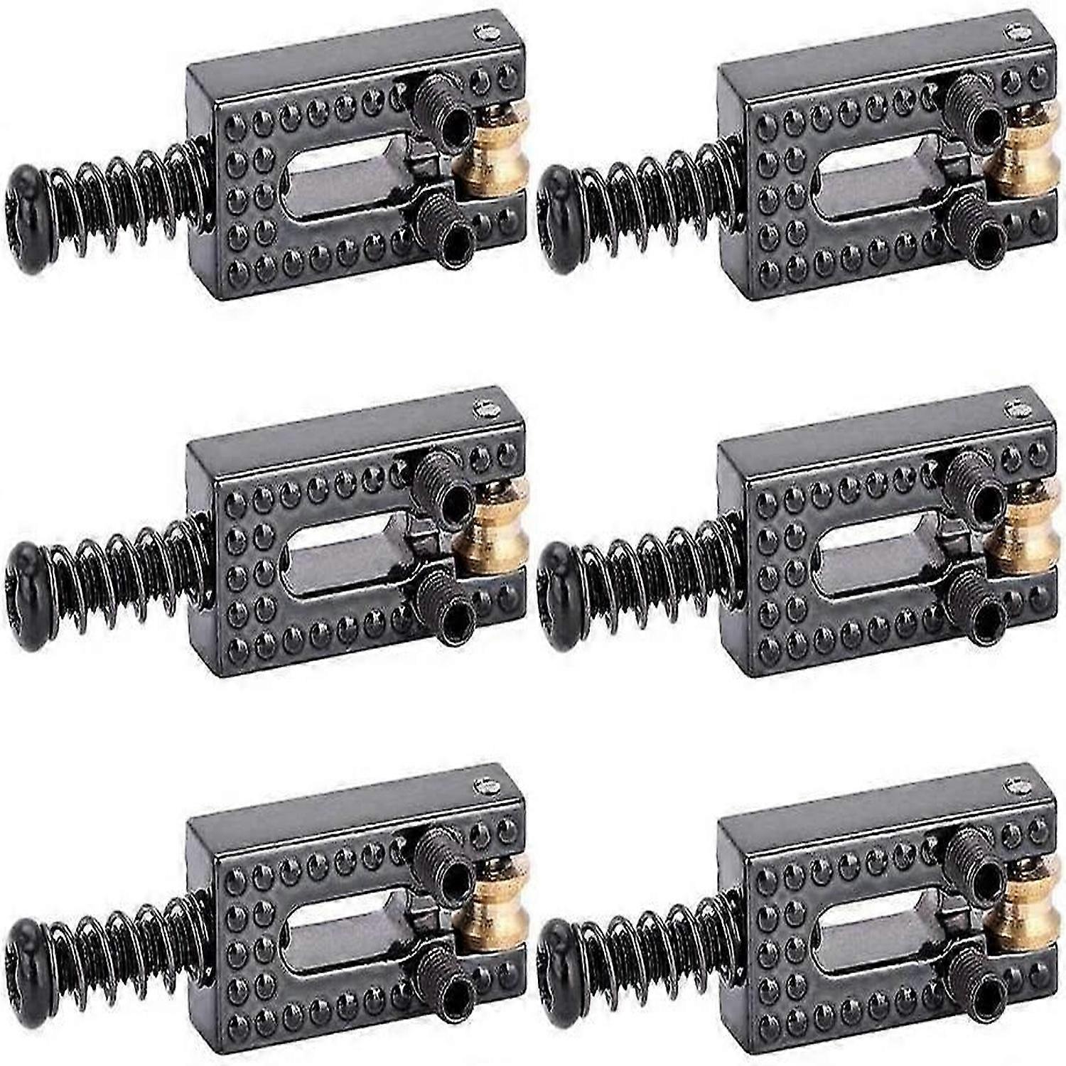 6PCS Gitarrsadlar Elgitarr Bridge Tremolo för 6 strängar Tele Elgitarr