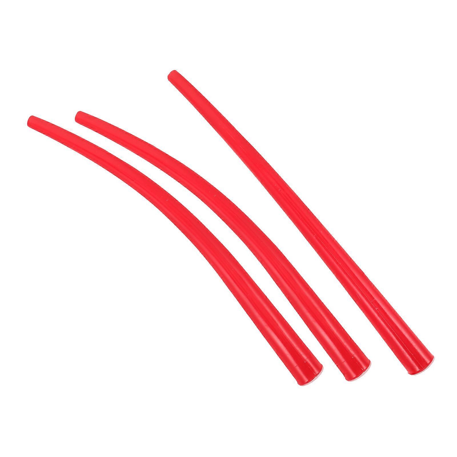 Glass Glue Caulking Nozzle Tips for Sealant Use 3Pcs Red Plastic Set