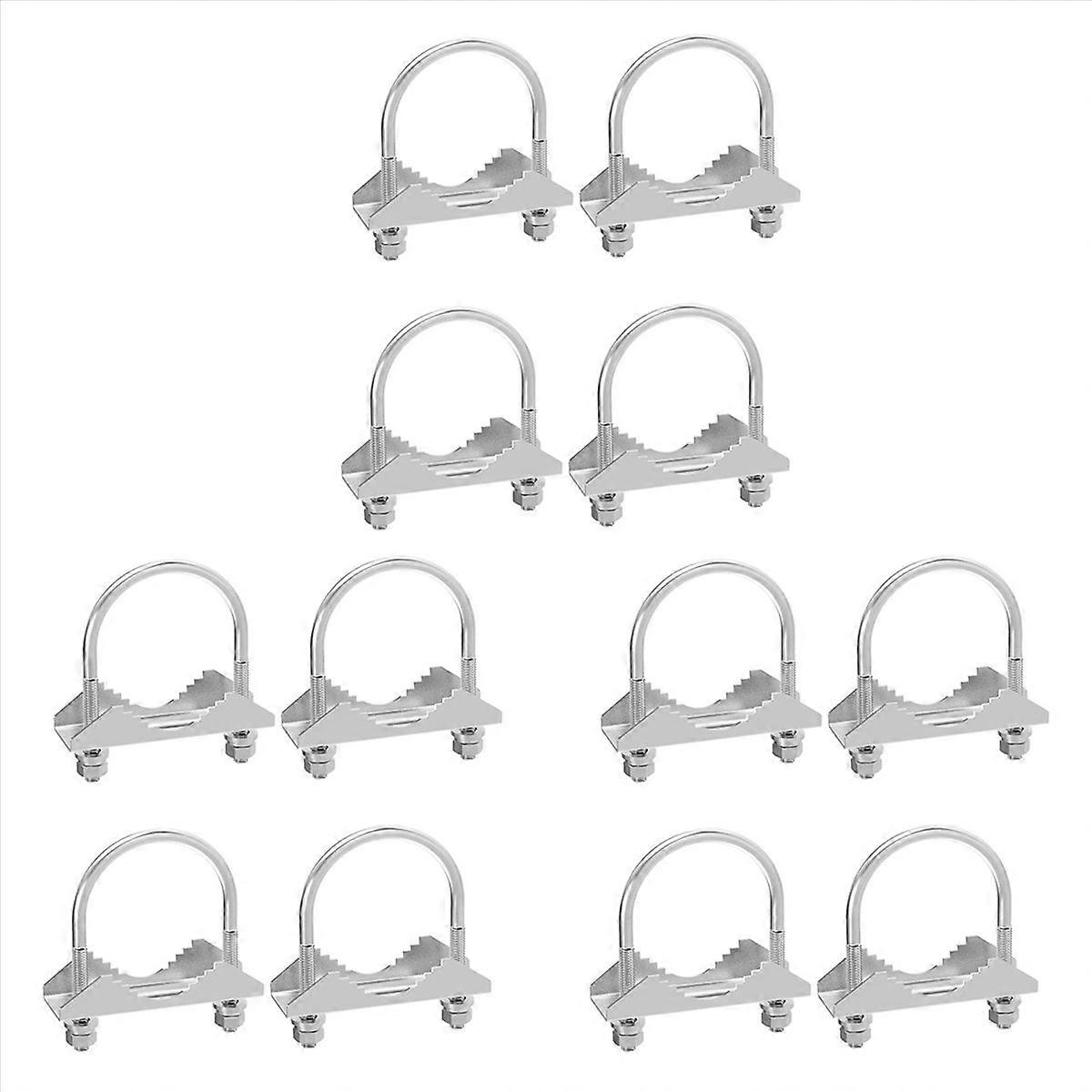 4 Set Antenna Mast Pipe Clamp for TV CB Ham Antenna or Panel Pipe