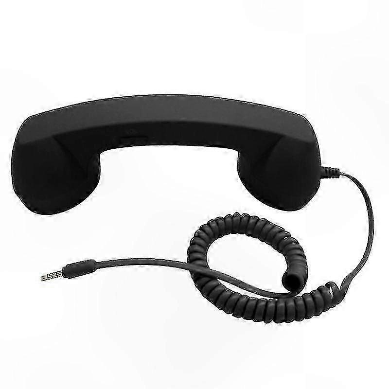 Retro Style Radiation-Free Handset Headphones for Phone Calls