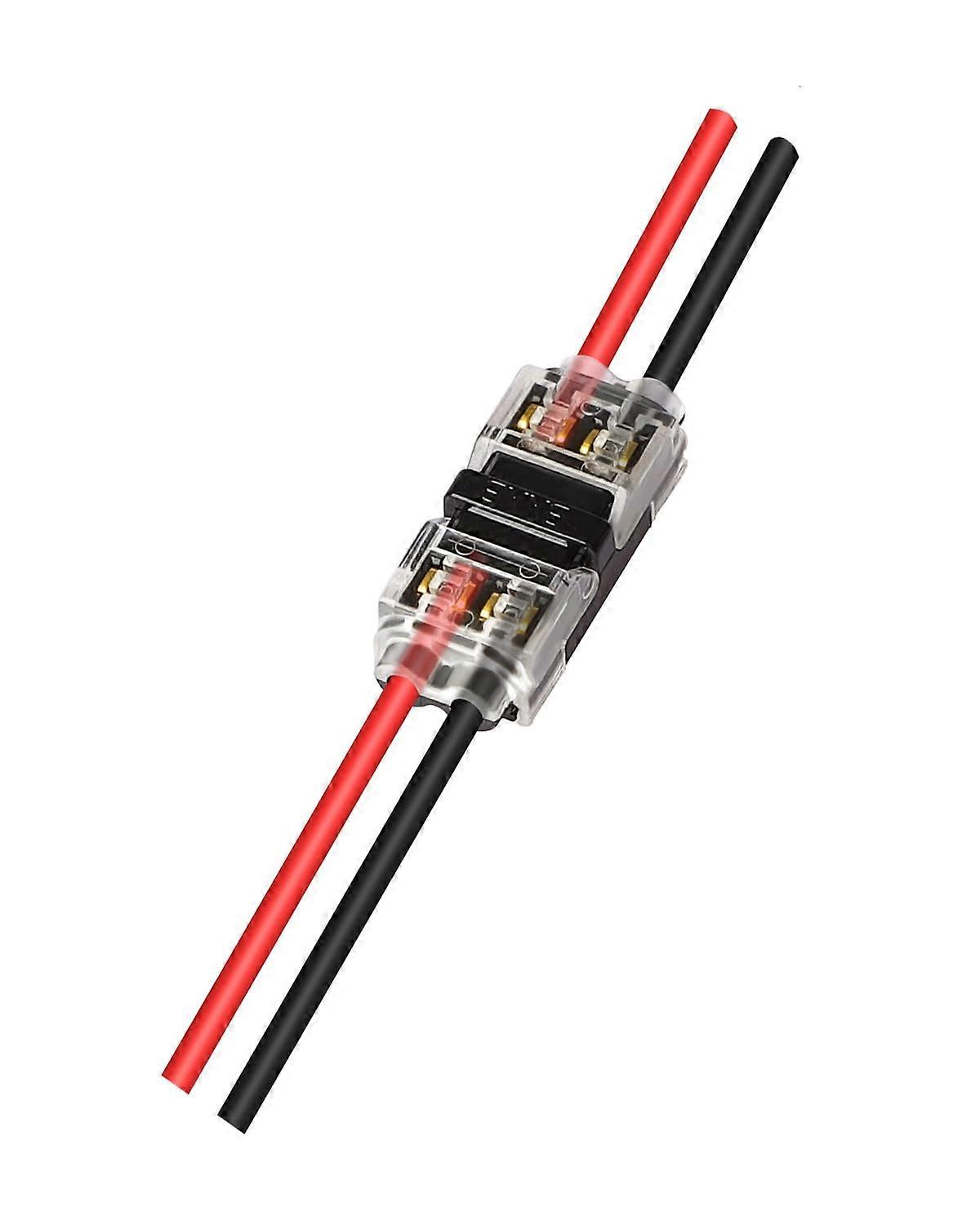 10pc Low Voltage Wire Connectors 1824 AWG Quick Solderless 2 Pin Splice for Automotive and LED