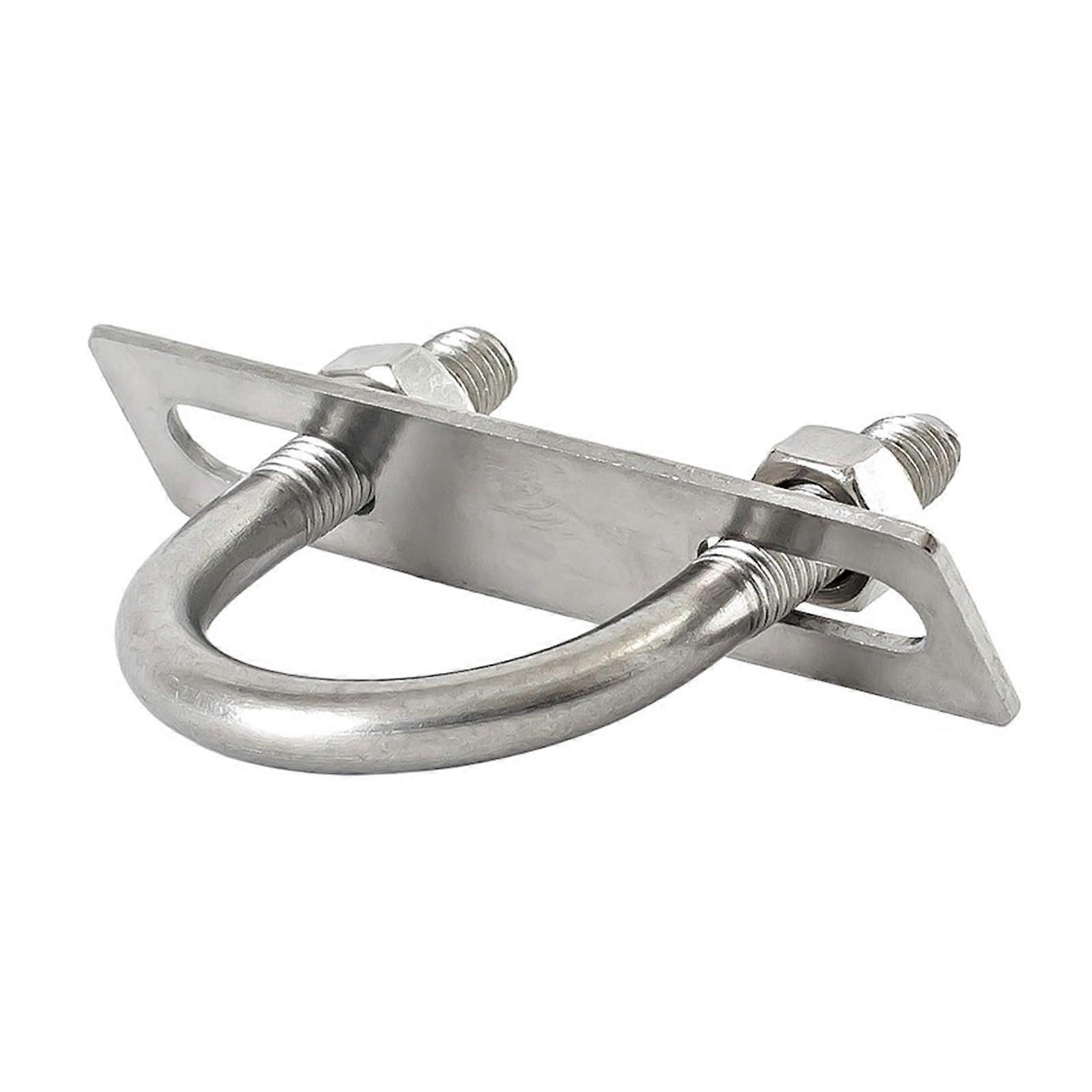 M8 Stainless Steel U Bolt Pipe Clamp with Baffle Nut for Leakage Prevention and Durability