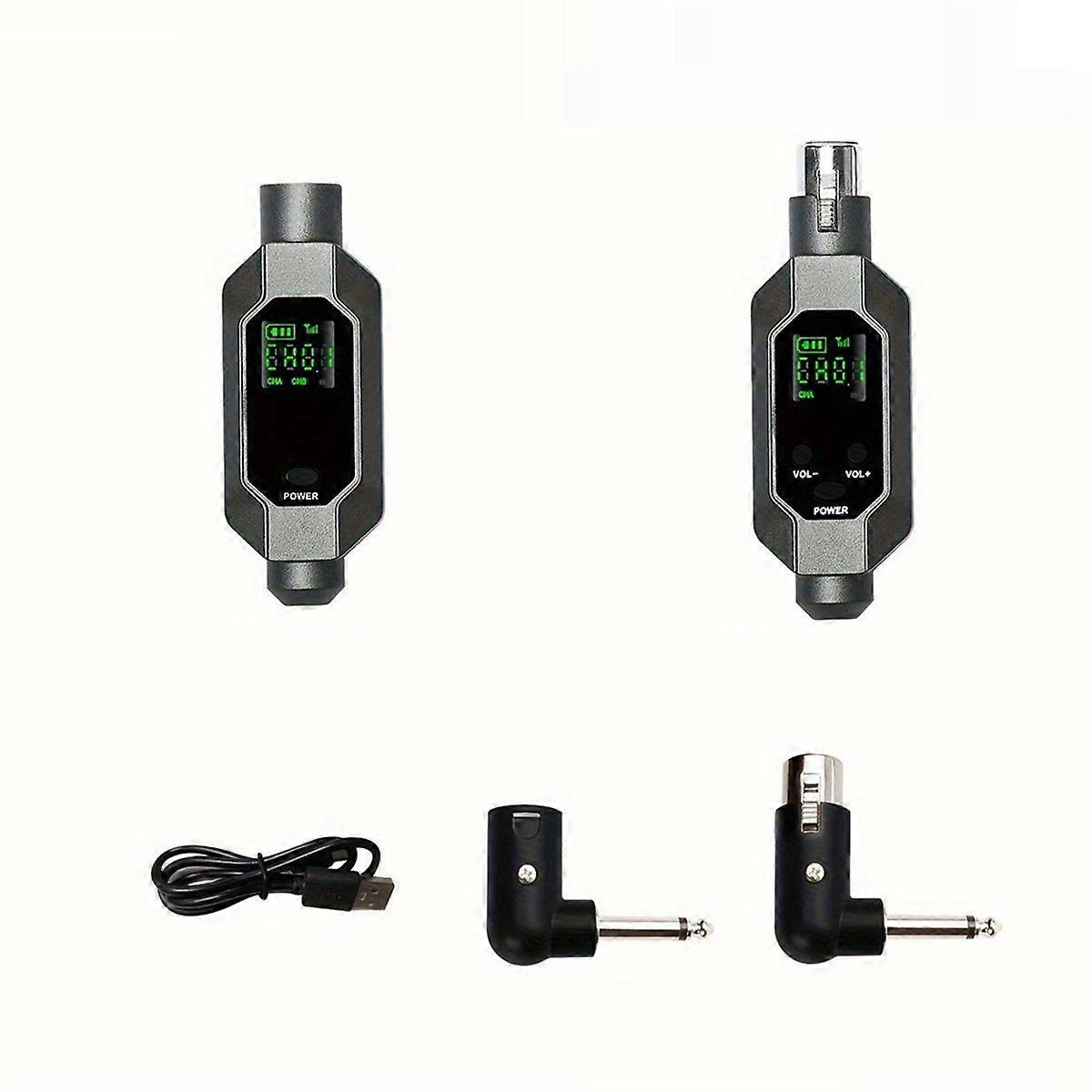 Wireless Microphone Converter XLR Transmitter and Receiver Microphone Wireless System for Dynamic M