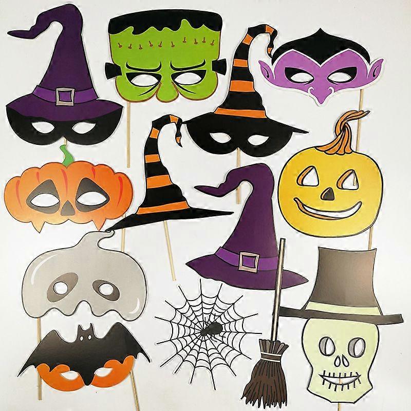 Halloween Photo Booth Props Kit  Party Decorations