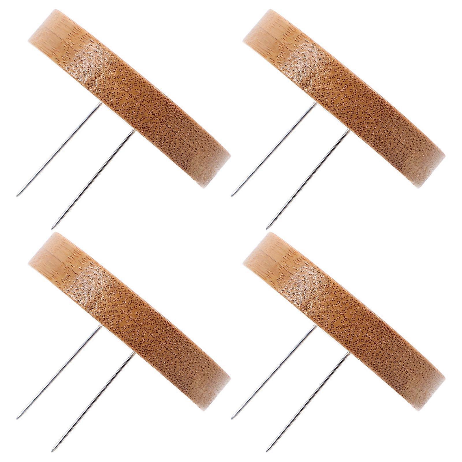 Figurine Display Shelf Wooden Base for Doll Display 2Pcs Set