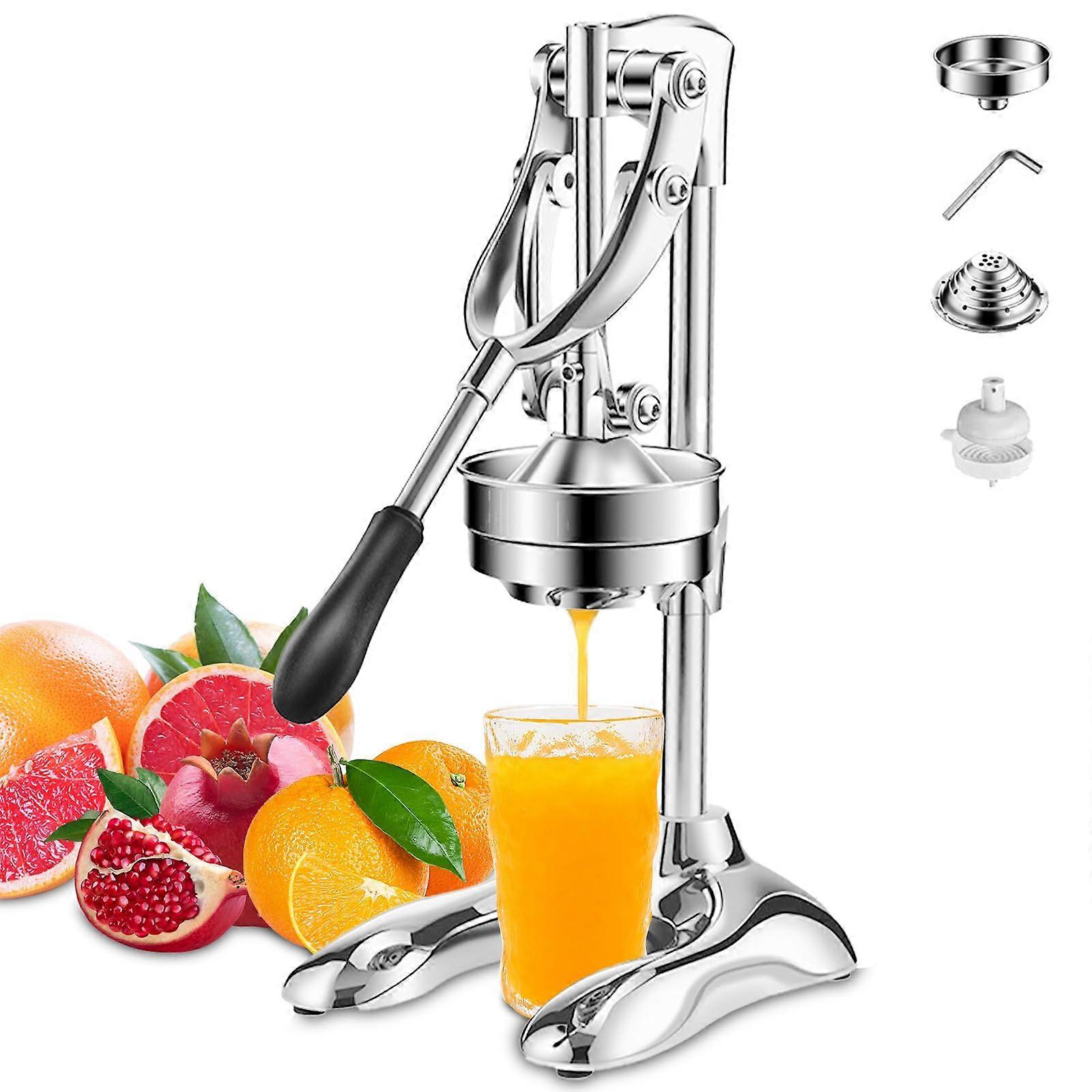 Manual Citrus Juicer Heavy Duty Cast Iron Press for Pomegranate Orange Lemon with  Juice Yield
