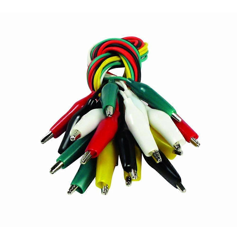 Clip Testing Wire Double-Ended Cable for Assemble Circuit 30Pcs