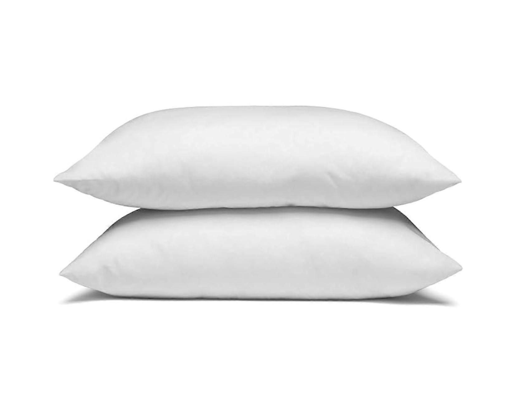 King Size 2Pack Bed Pillows with Breathable Cotton Shell and Balanced Firmness Support