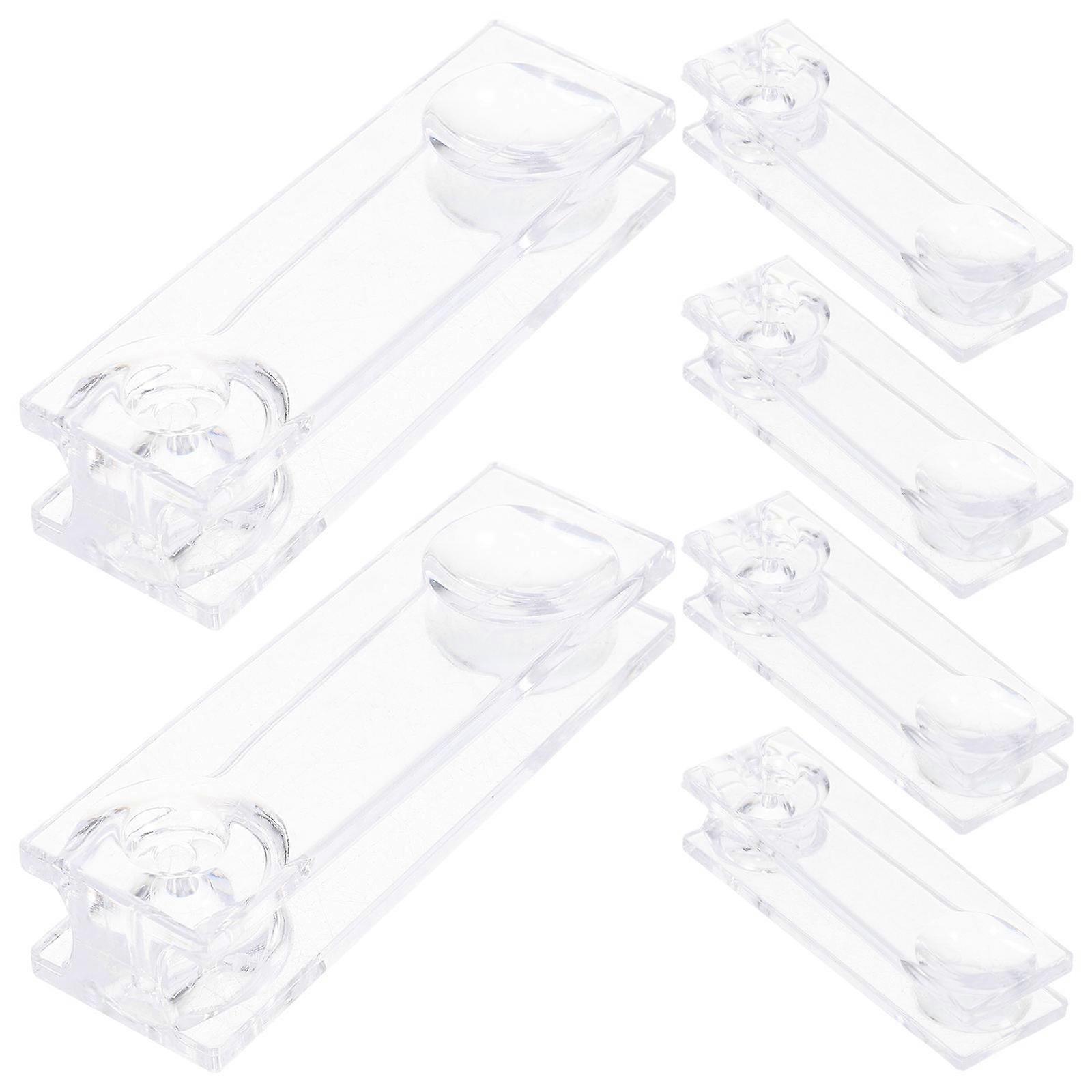 Acrylic Blind Cord Weight Handle for Windows at Home Transparent Color Material Easy Installation 6pcs