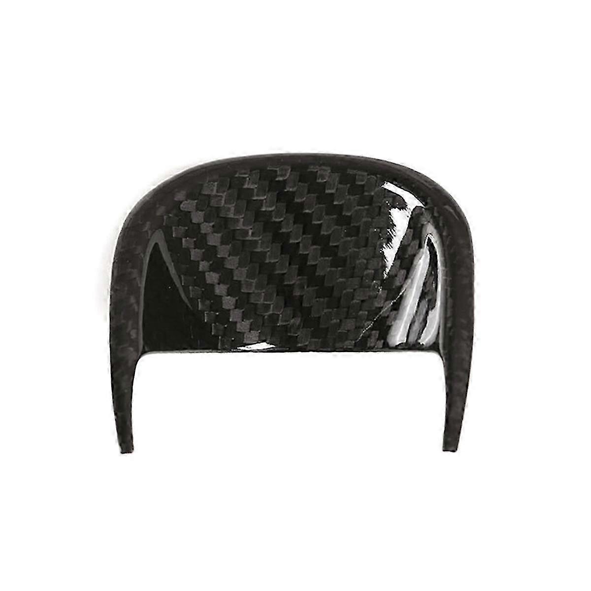 Car Interior Dashboard Clock Decoration Frame Carbon Fiber Modified Sticker for 2014-2021