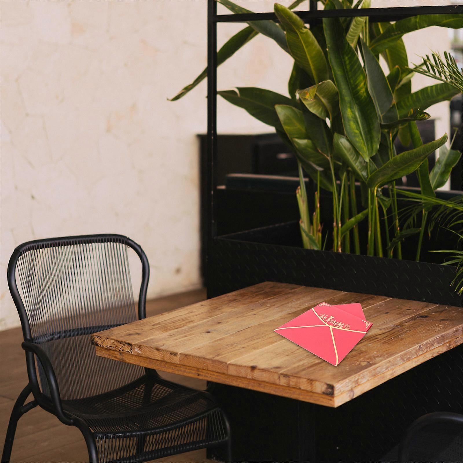 Chinese Blessing Red Paper Craft for 4Pcs Greeting