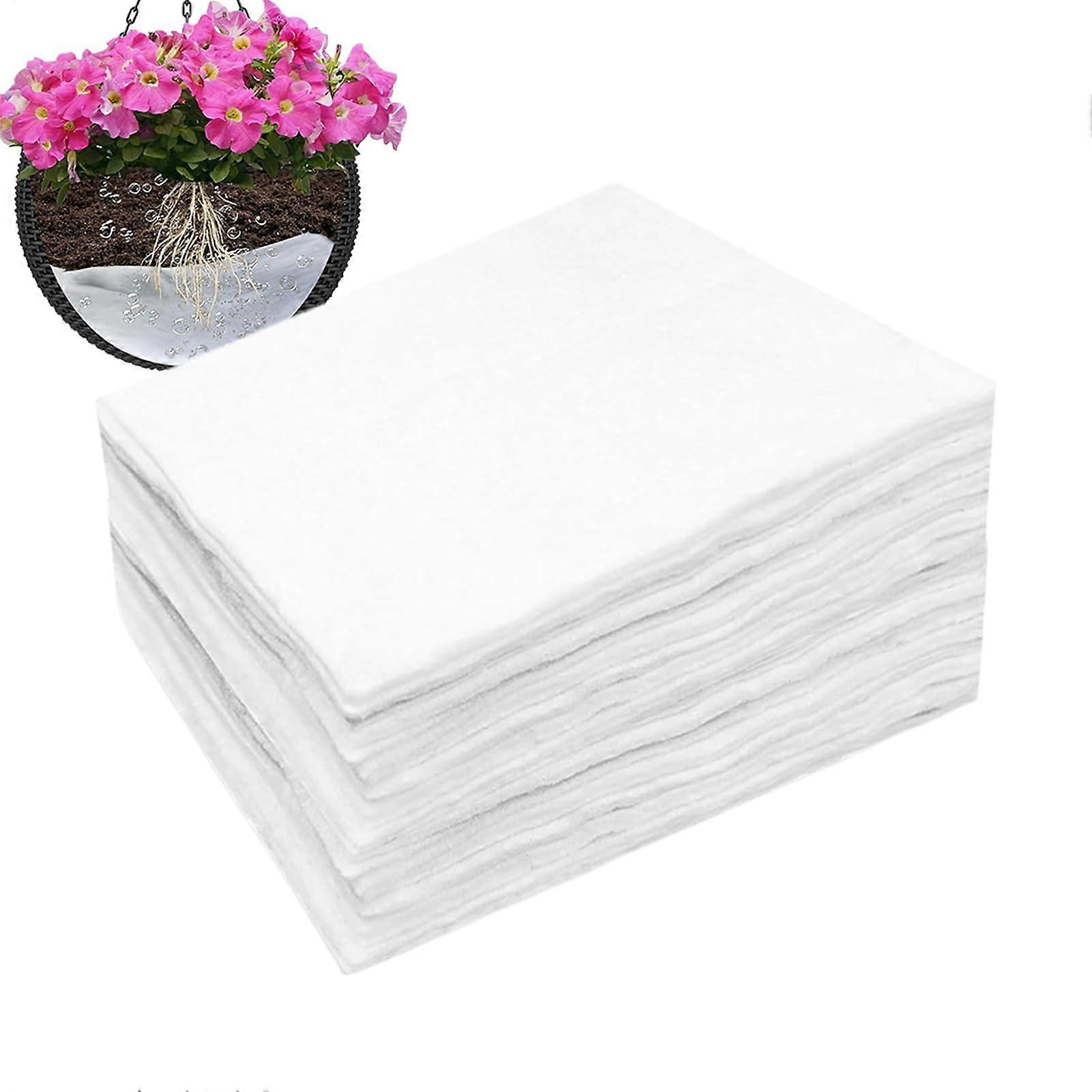 Plant Watering Mat Hanging Basket Liner with Automatic Irrigation, Deep Hydration, Reusable Cotton