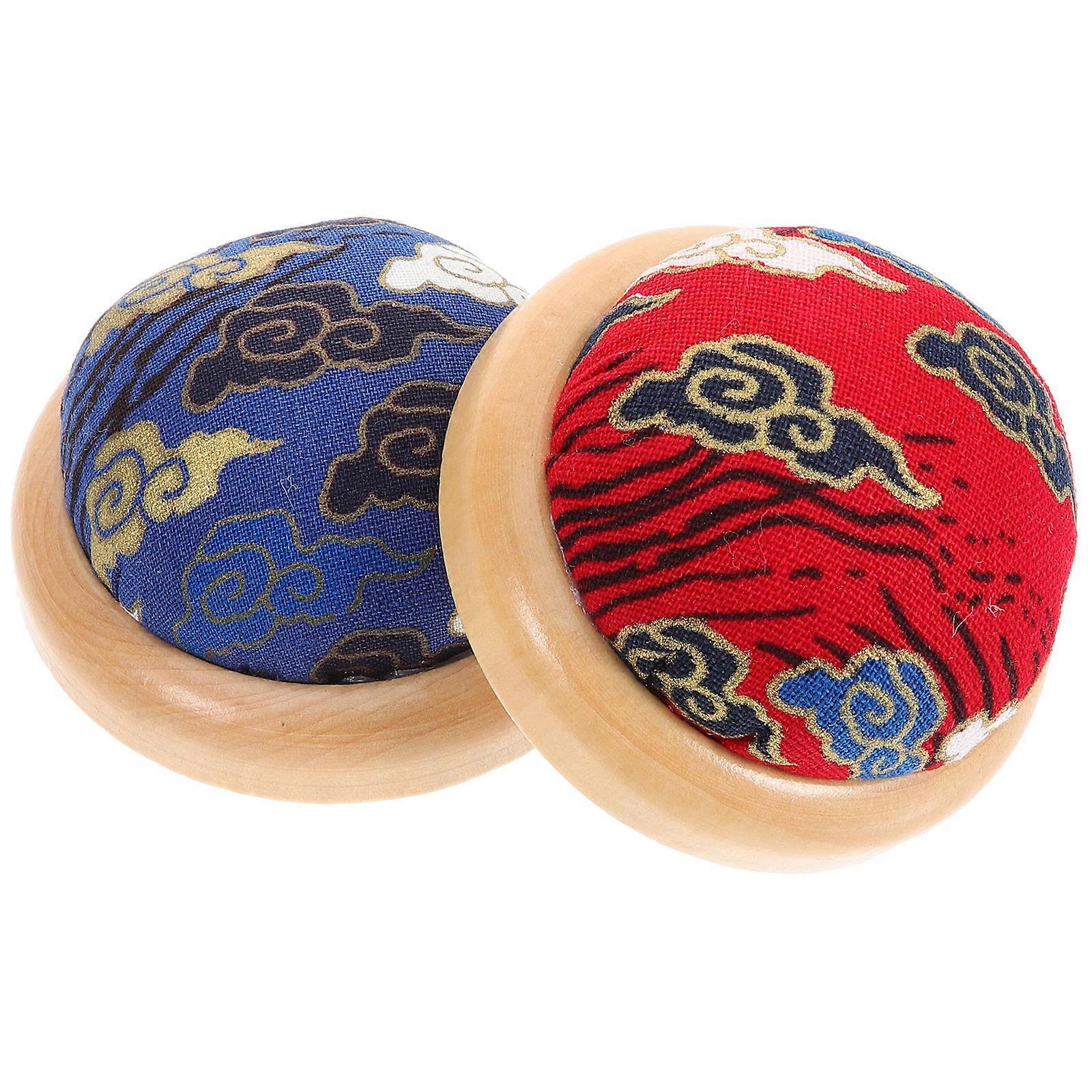 Insert Pin Cushion Daily Use Practical Needle Cushion for Storage 2Pcs Assorted Color