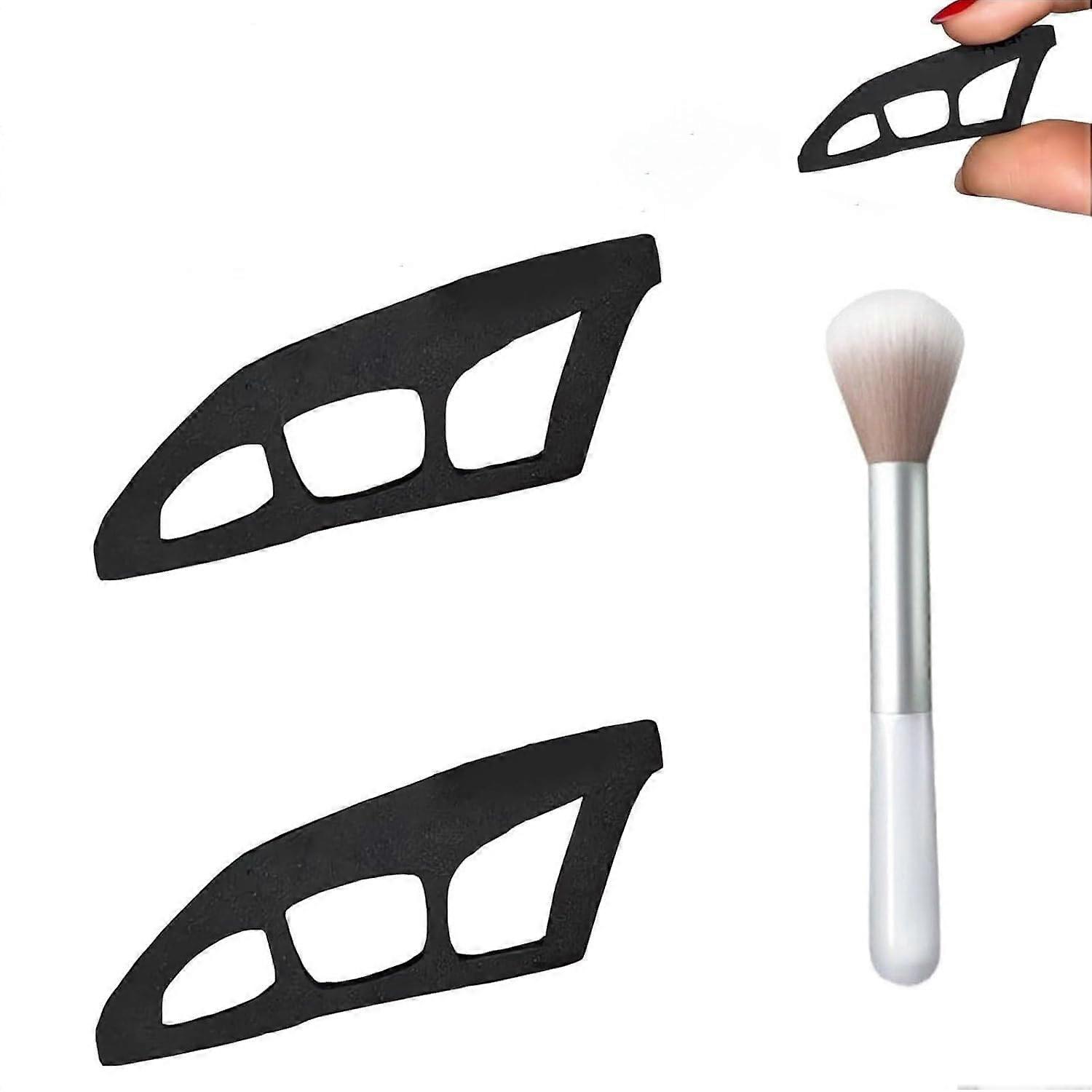 Eyeshadow Stencil and Winged Eyeliner Tool, Reusable Shield for Precise Eye Makeup, 2pcs