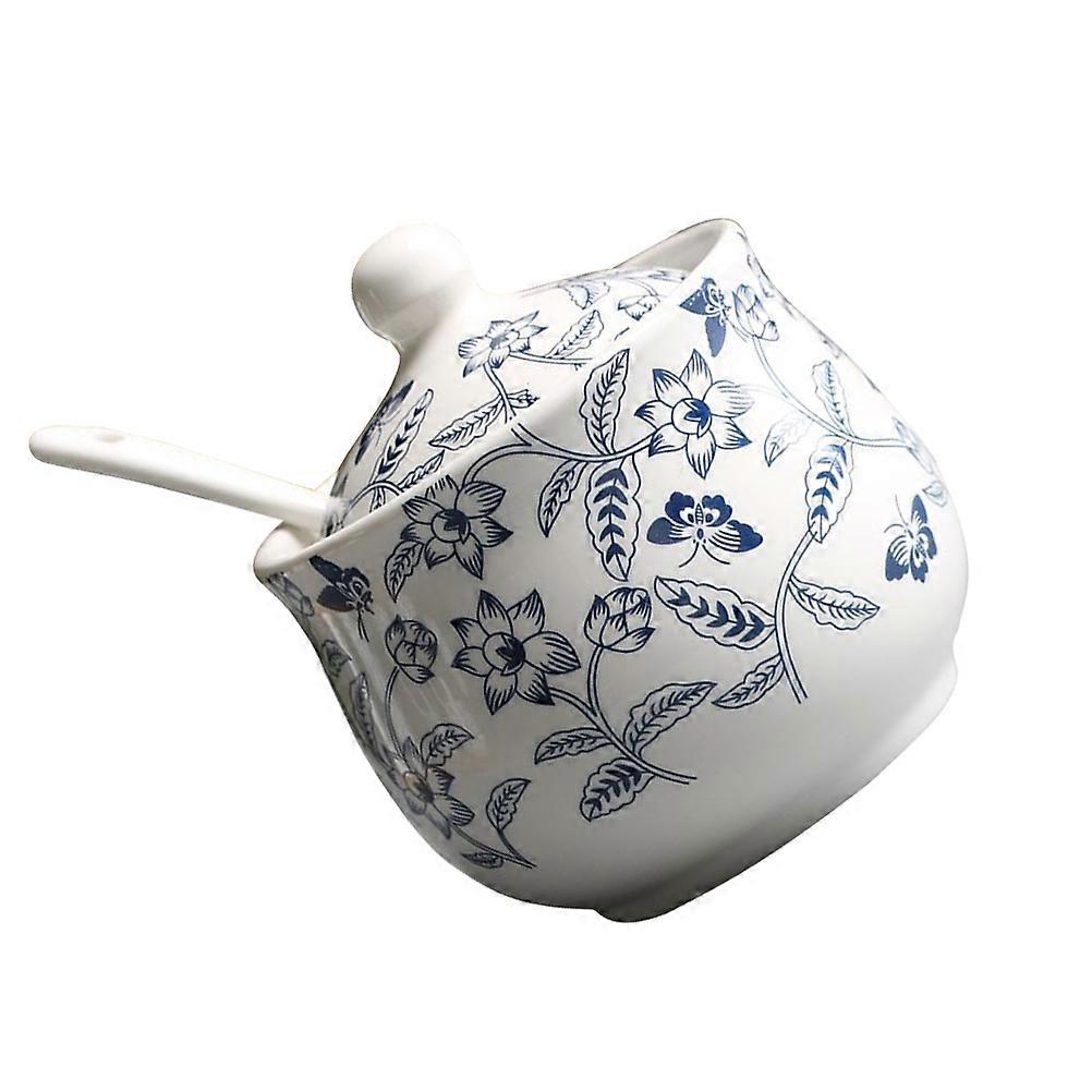 Assorted Color Ceramic Sugar Jar for Seasoning Storage 1Set