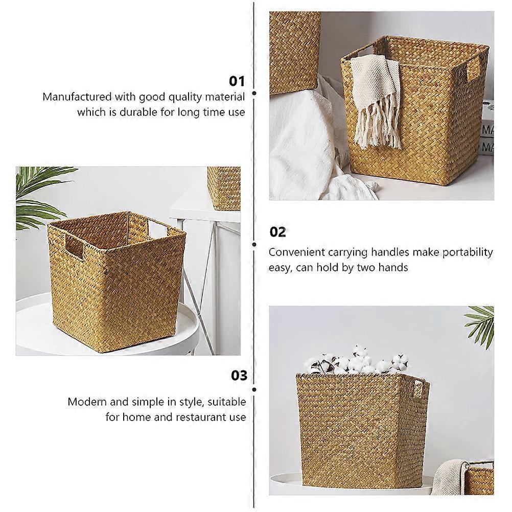Versatile Seaweed Basket for Storage Use 1Pcs Yellow Basket
