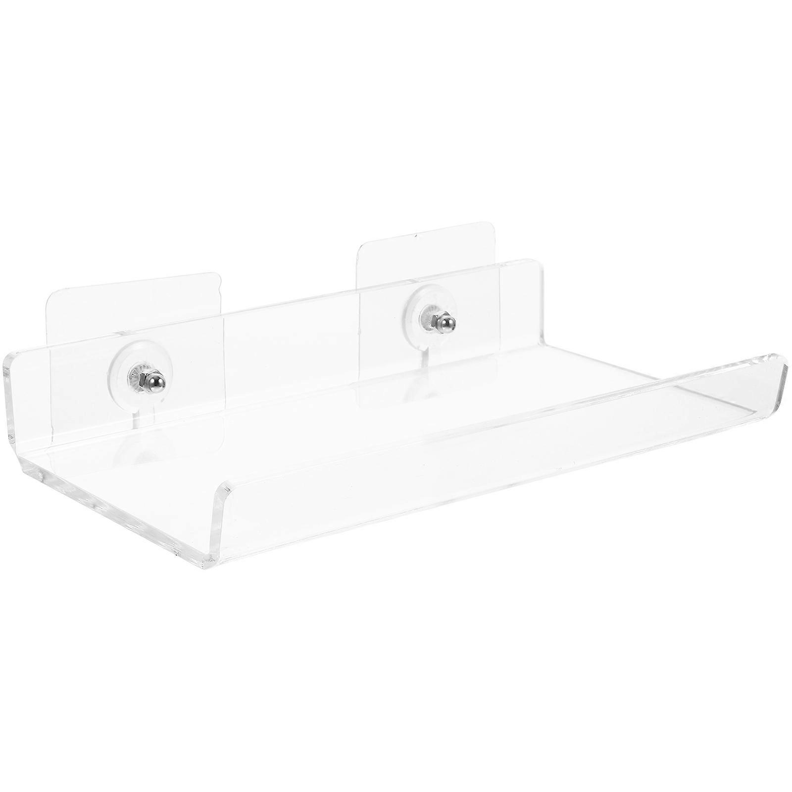 Bathroom Wall Shelf Acrylic U Shape for Storage 3Pcs Clear Floating Shelf