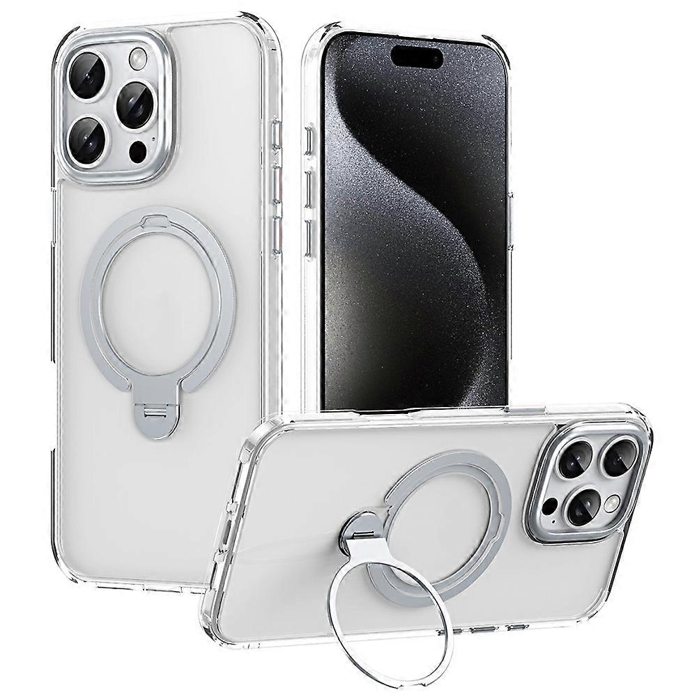 For iPhone 16 Pro Phone Case Kickstand Matte Back Cover Compatible with MagSafe