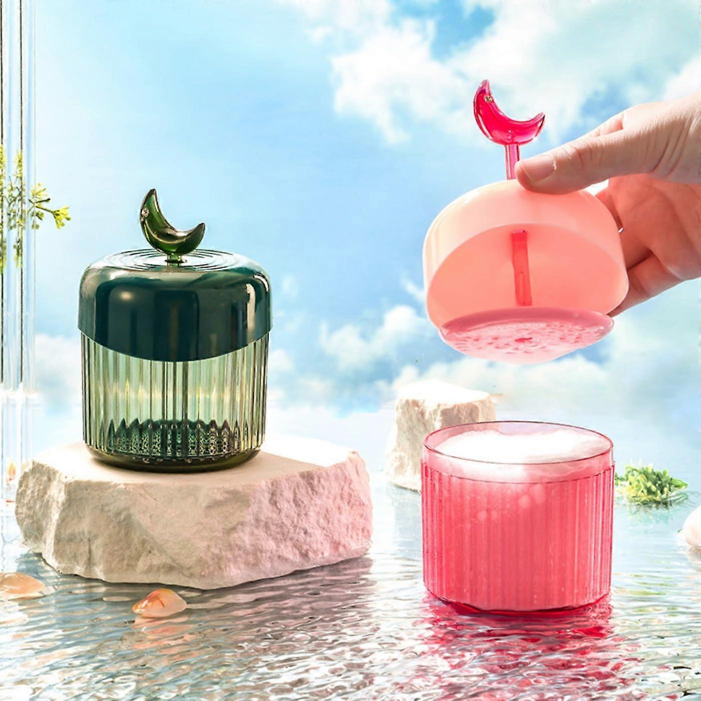 Facial Foam Maker with Dense Microfoam and Quick Foaming Action, Compact Face Cleansing Tool for Travel