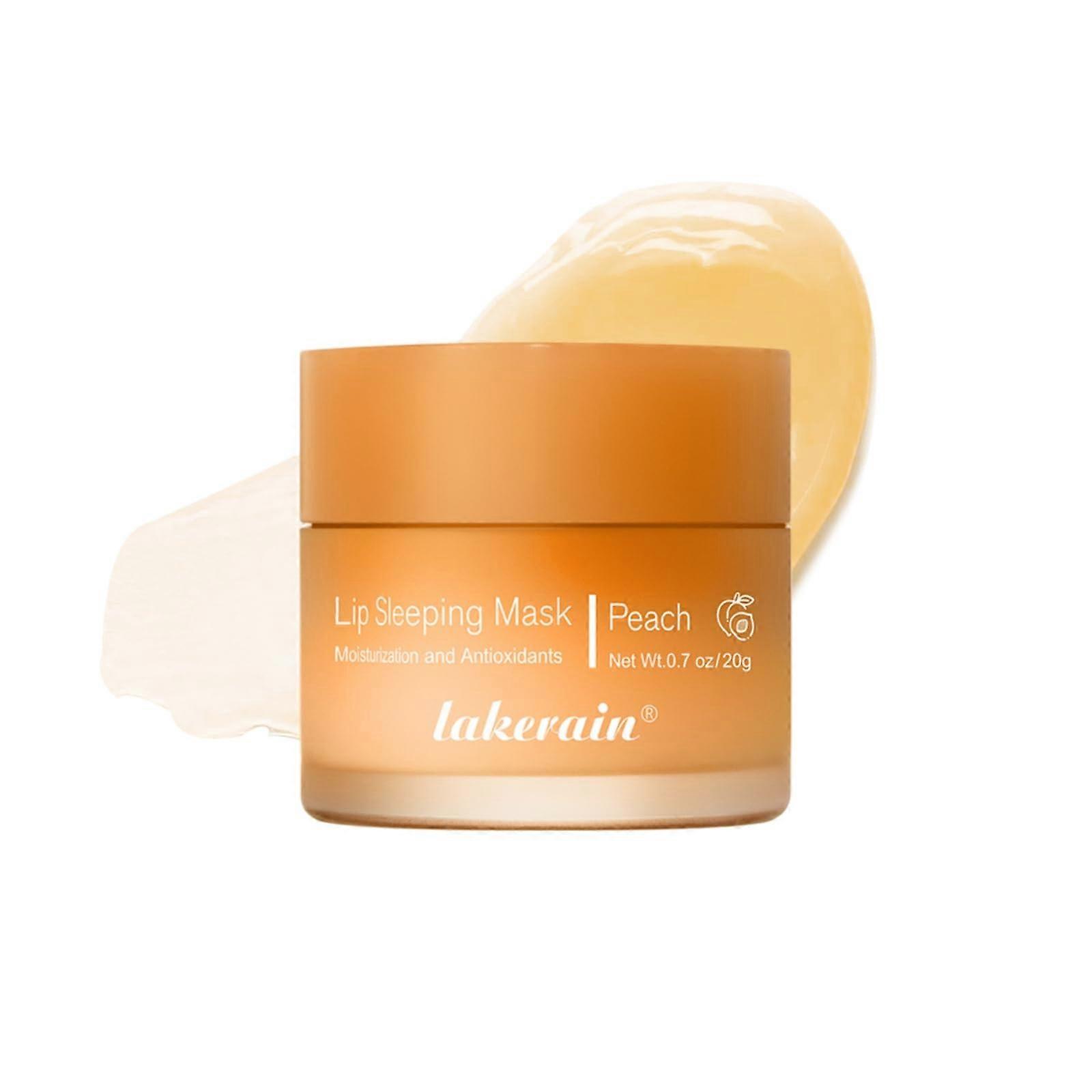Lip Sleeping Mask with Vitamin C, Deep Hydration Overnight , Peach Tinted Balm 0.7oz