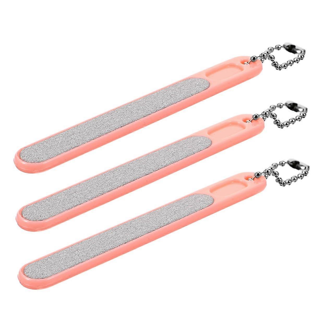 3pcs Nail File and Buffer Set Dual Use Durable for Thick Toenails Home and Salon