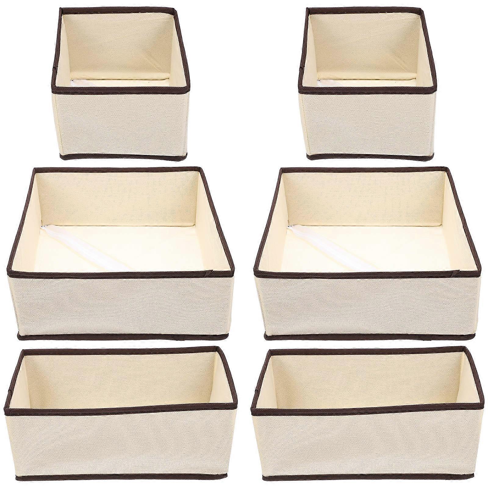 Folding Underwear Storage Boxes 18Pcs Drawer Type for Effective Storage