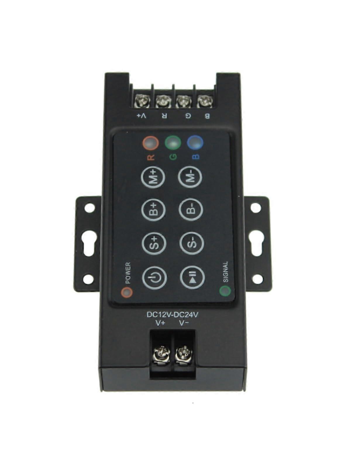 RGB LED Light Strip Controller 30A  Power 360W Remote Control Dimmer Switch Adjustable Brightness