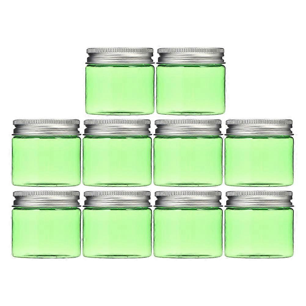Cosmetics Jars Plastic Creams for Storage 20Pcs Green Containers