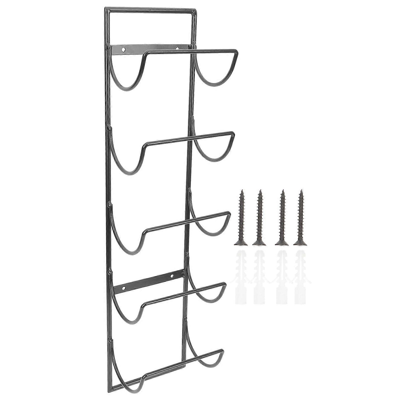Wall Mounted Towel Rack Rustproof Iron FiveLayer Bathroom Storage Shelf for Bath and Kitchen