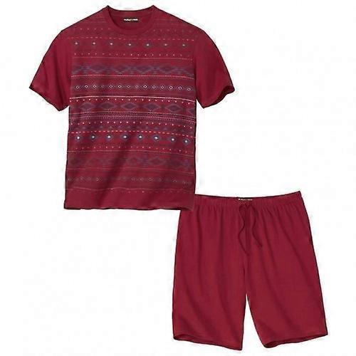 Atlas For Men Mens Patterned Short Pyjama Set
