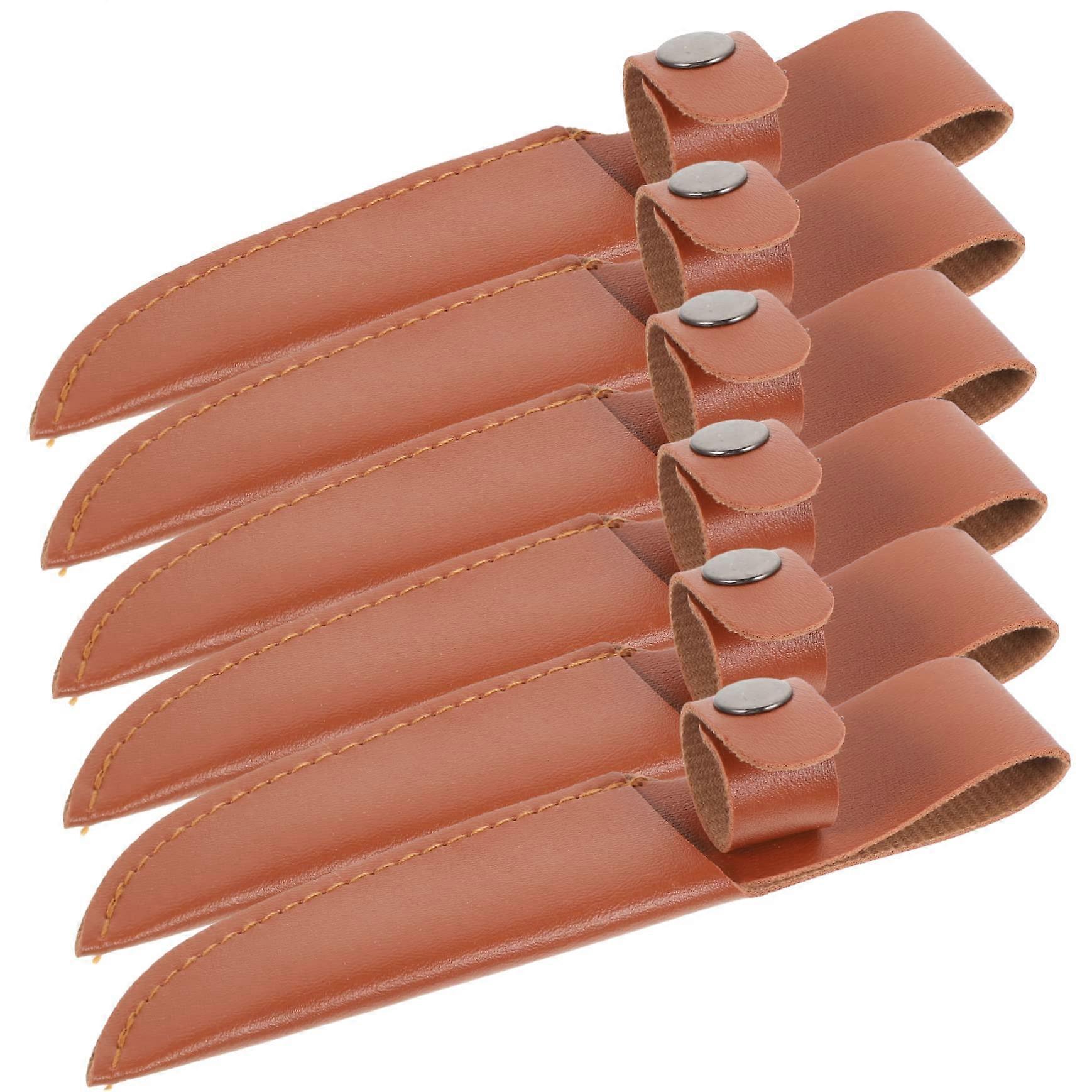 6pcs Knife Blade Guards Durable Protector Sleeves for Safe Kitchen Storage Universal Fit Chefs