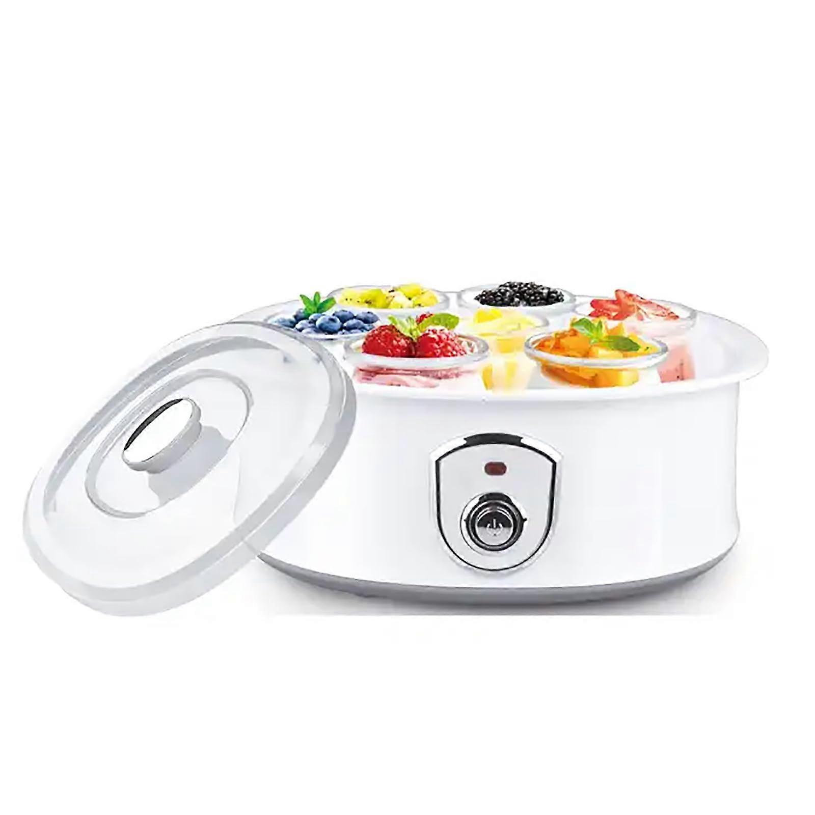 Electric Yogurt Maker with LED Touch Control, Adjustable Temperature, Stainless Steel, Easy Clean