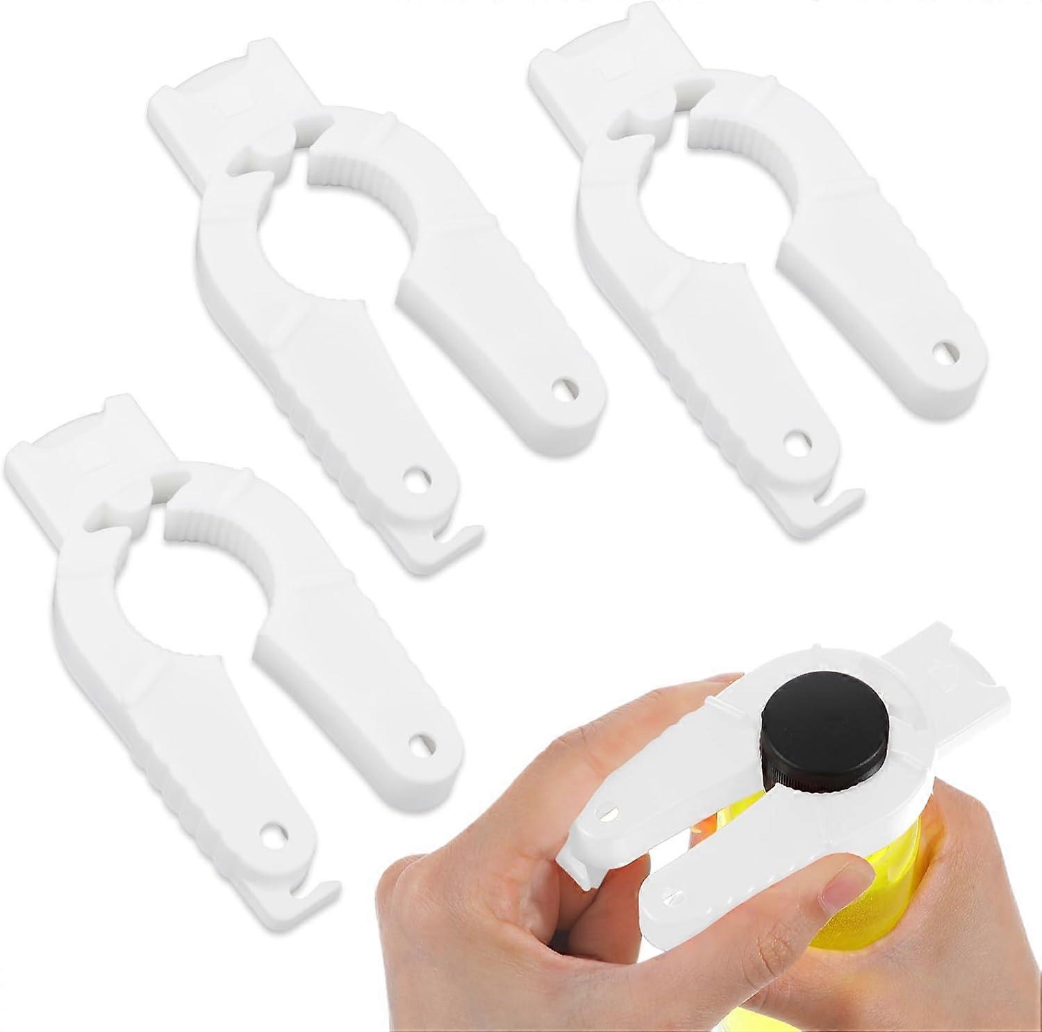 3-piece multi-functional plastic bottle opener set