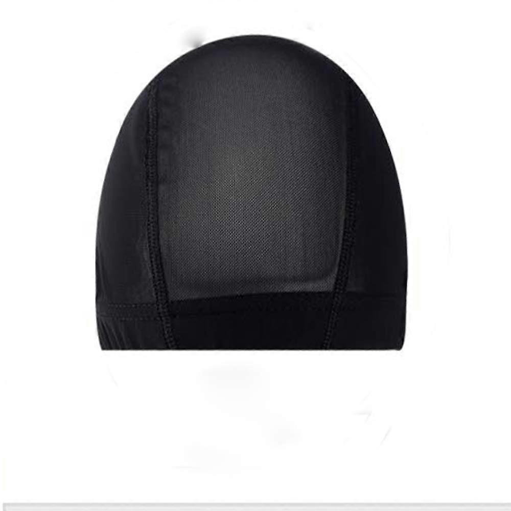 2 Pack Black Stretchable Nylon Wig Caps for Secure Fit Breathable Elastic Universal Size